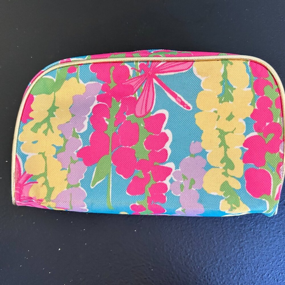 Lilly Pulitzer for Estee Lauder Makeup Bag Floral Cosmetic Pink Collab Cosmetics - Picture 3 of 8